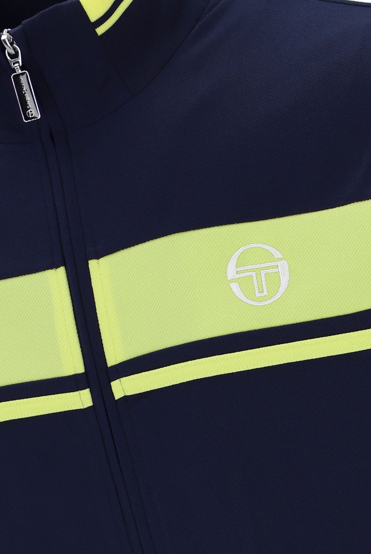 Sergio Tacchini Damarindo Track Top Maritime Blue / Celery Green