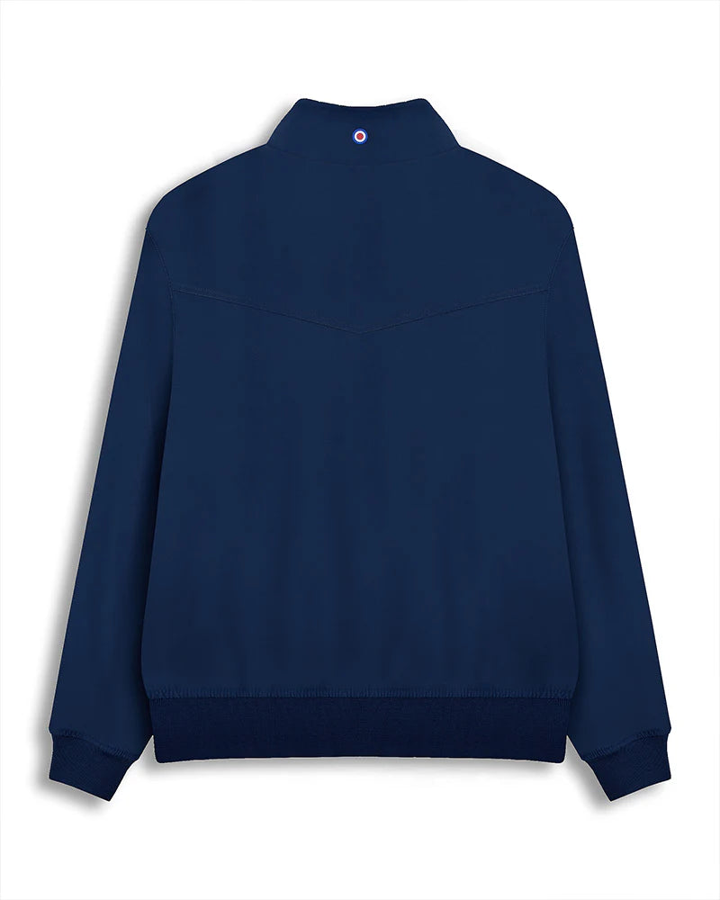 Lambretta Men's LMBBHH1 Shower Resistant Classic Harrington Jacket Navy Blue