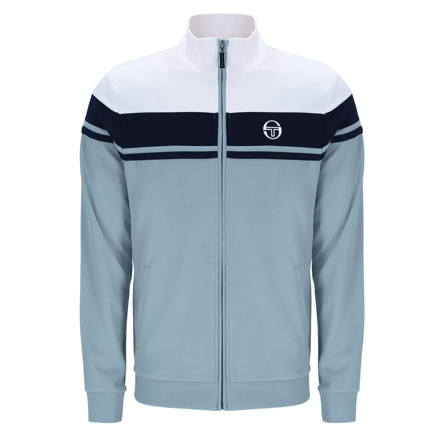 Sergio Tacchini Men's Damarindo Track Top White / Maritime Blue