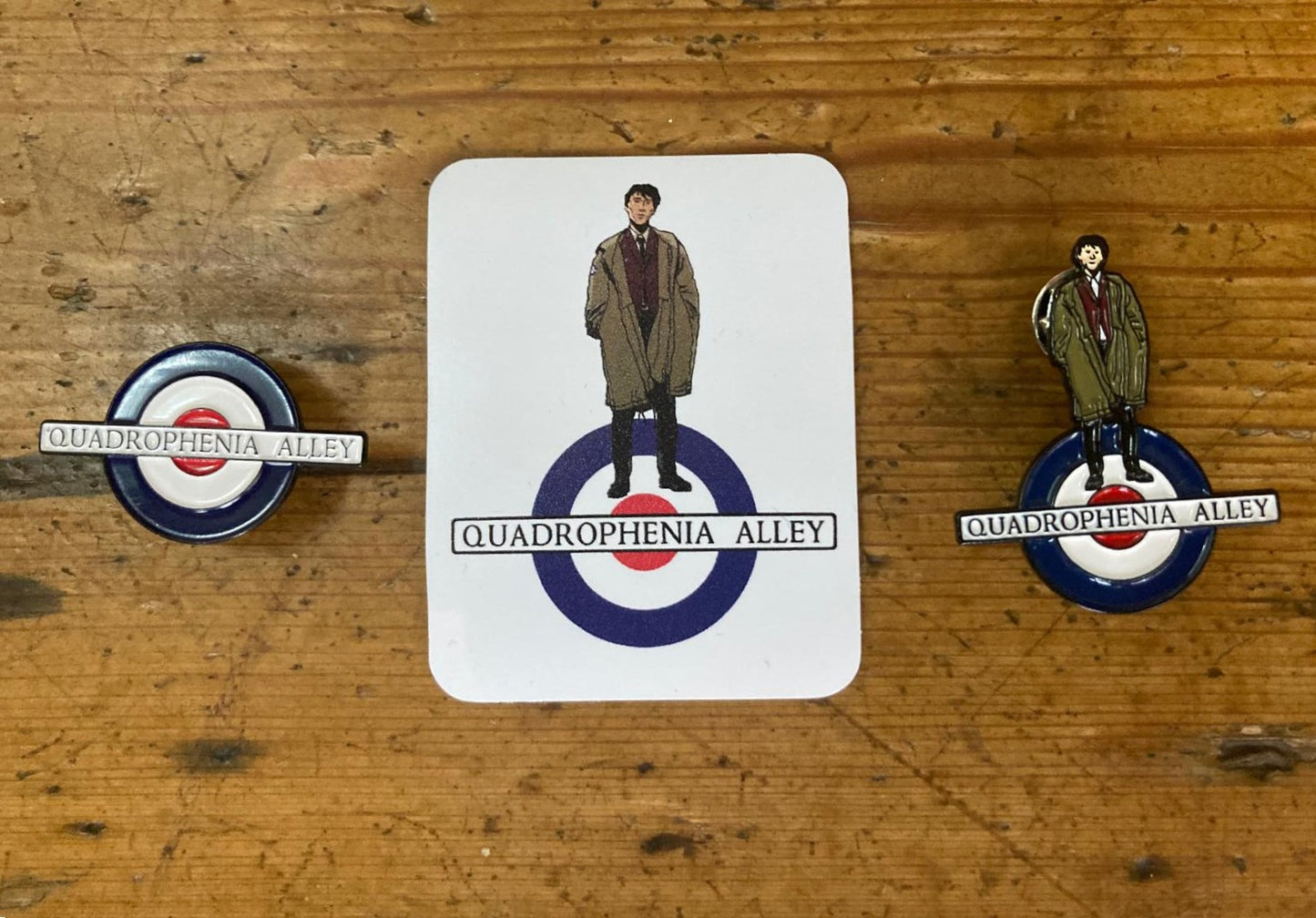 Quadrophenia Alley Offical 2 Pin + Magnet Combi Set