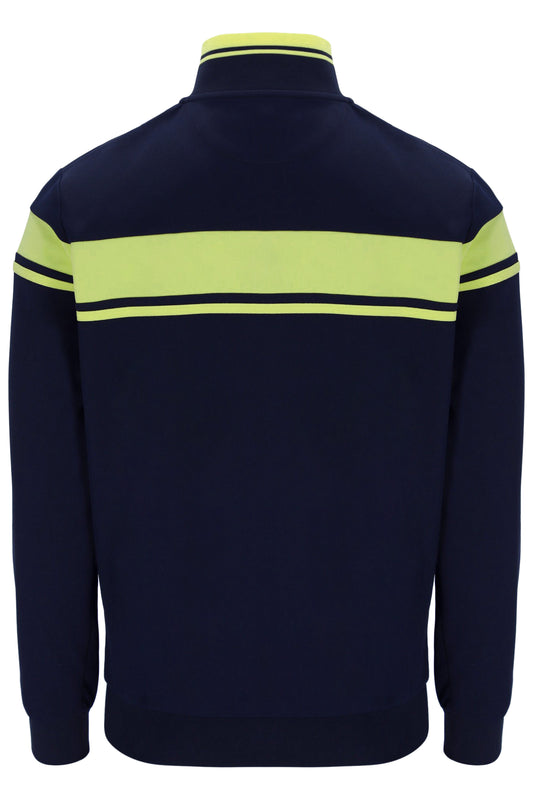 Sergio Tacchini Damarindo Track Top Maritime Blue / Celery Green