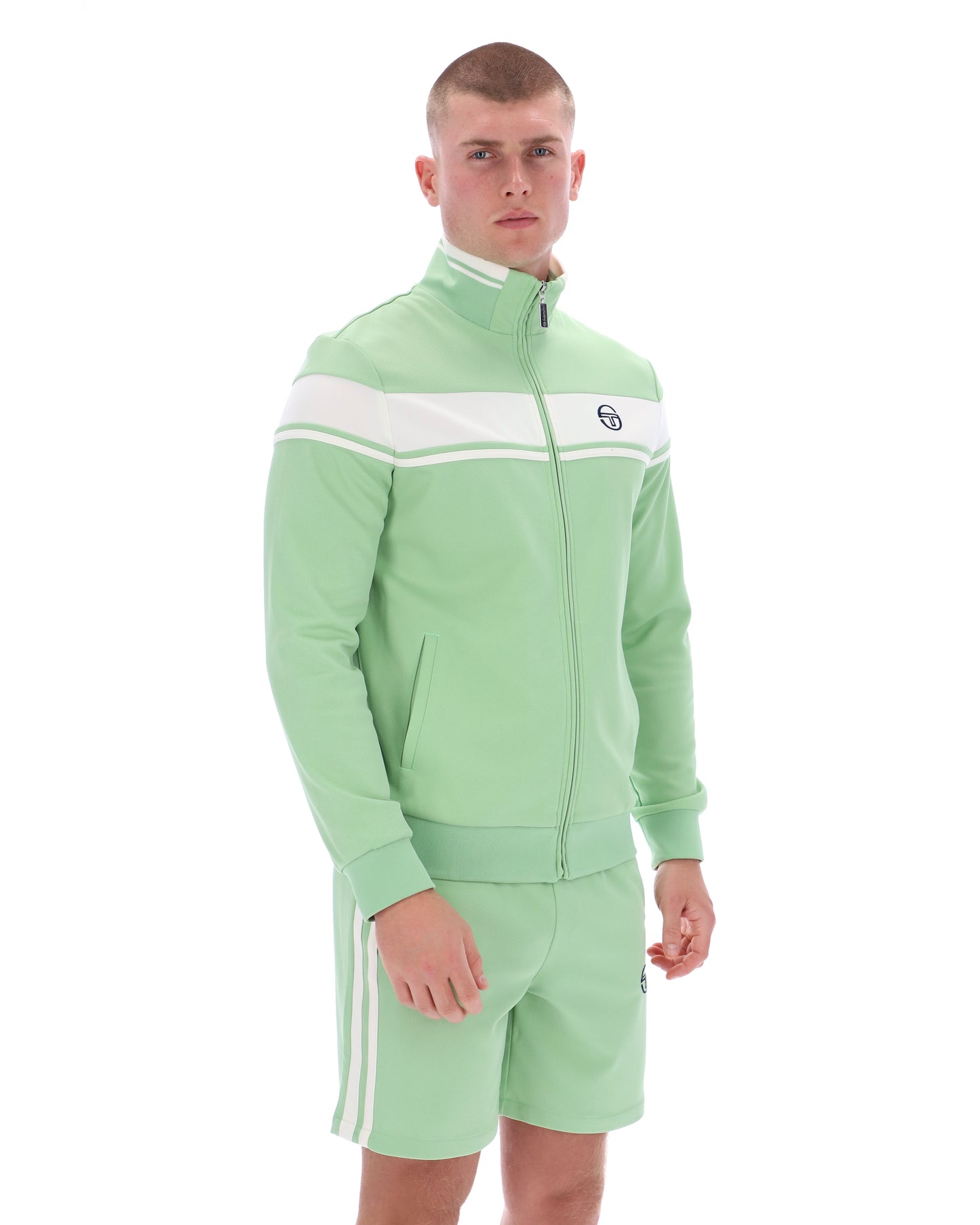 Sergio Tacchini Men's Damarindo Track Top Quiet Green