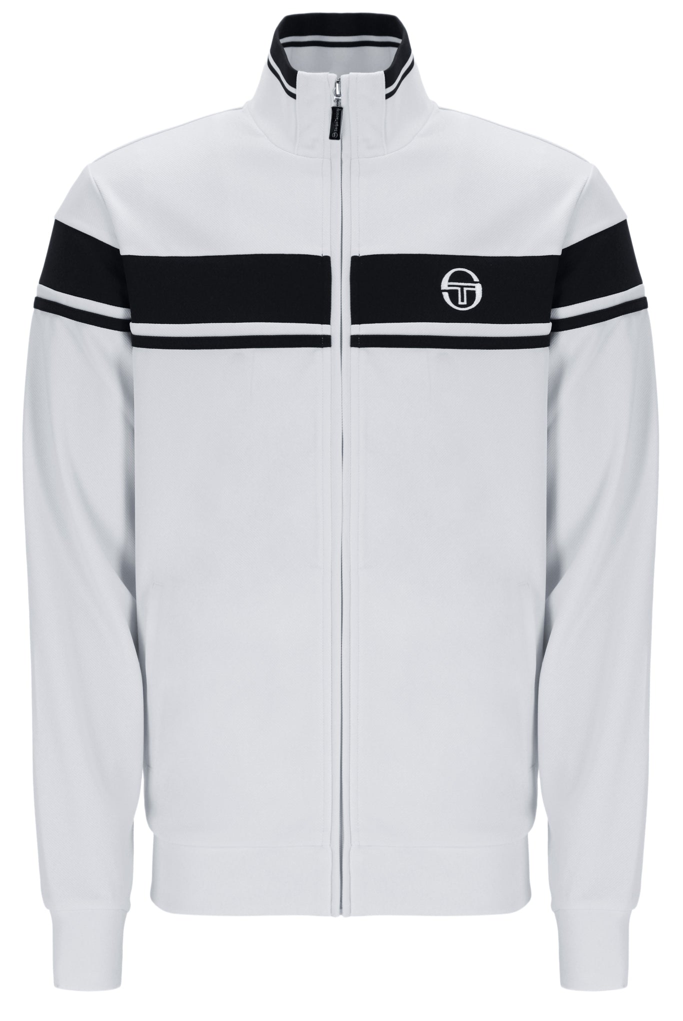 Sergio Tacchini Men's Damarindo Track Top Glacier Grey / Black