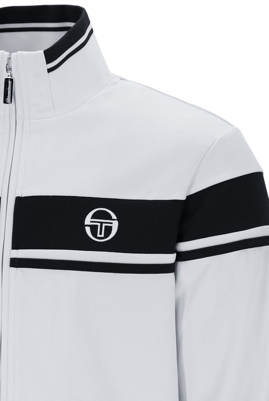Sergio Tacchini Men's Damarindo Track Top Glacier Grey / Black
