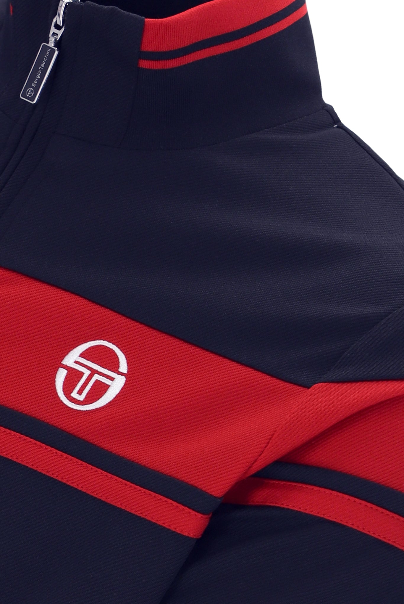 Sergio Tacchini Men's Damarindo Track Top Maritime Blue / Adrenaline Rush