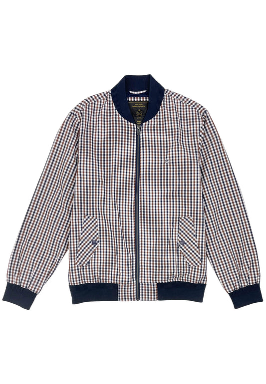 Merc Men's Glenn Gingham Check Technical Jacket Multi