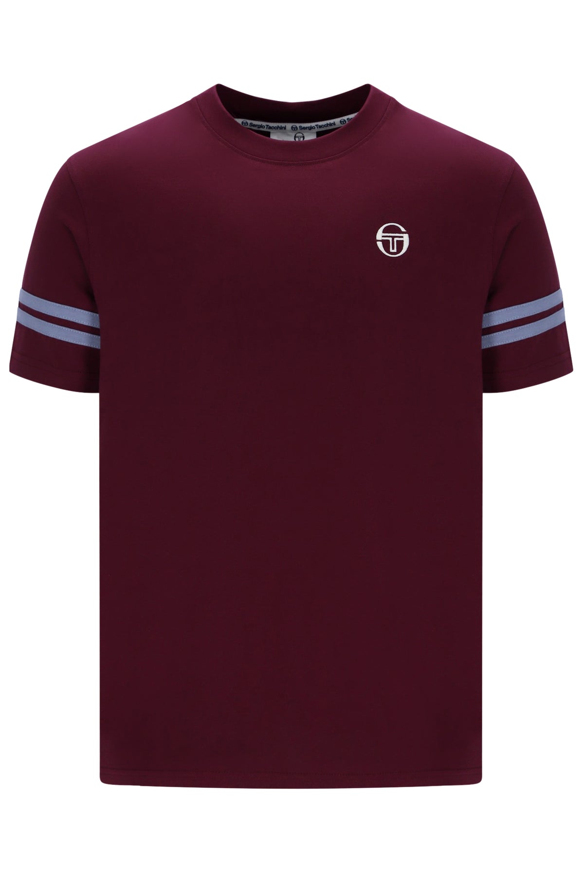 Sergio Tacchini Men's STM18376 SS Grello Crew Neck T Shirt Fig / Country Blue