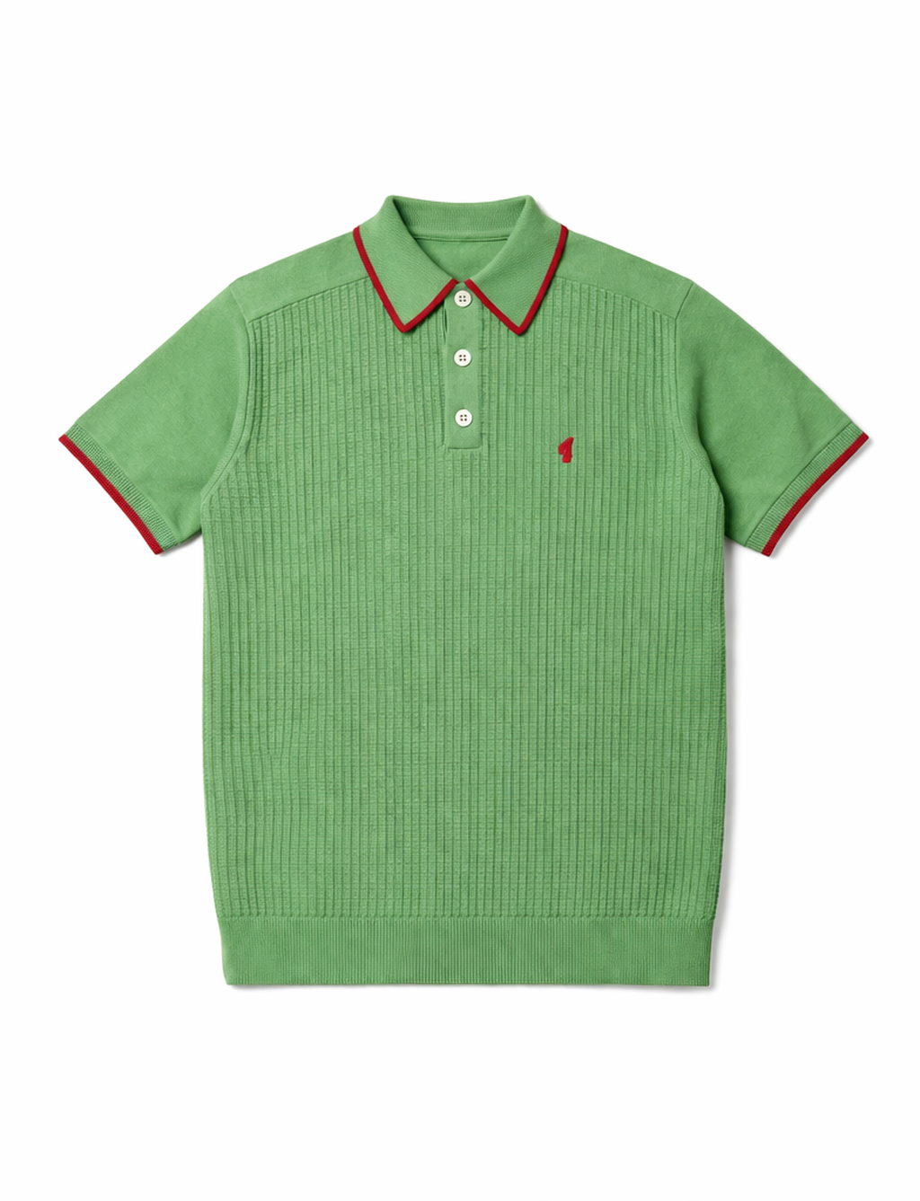 Gabicci Vintage Men's V54GM17 Malcolm SS Tipped Polo Shirt Verde Green