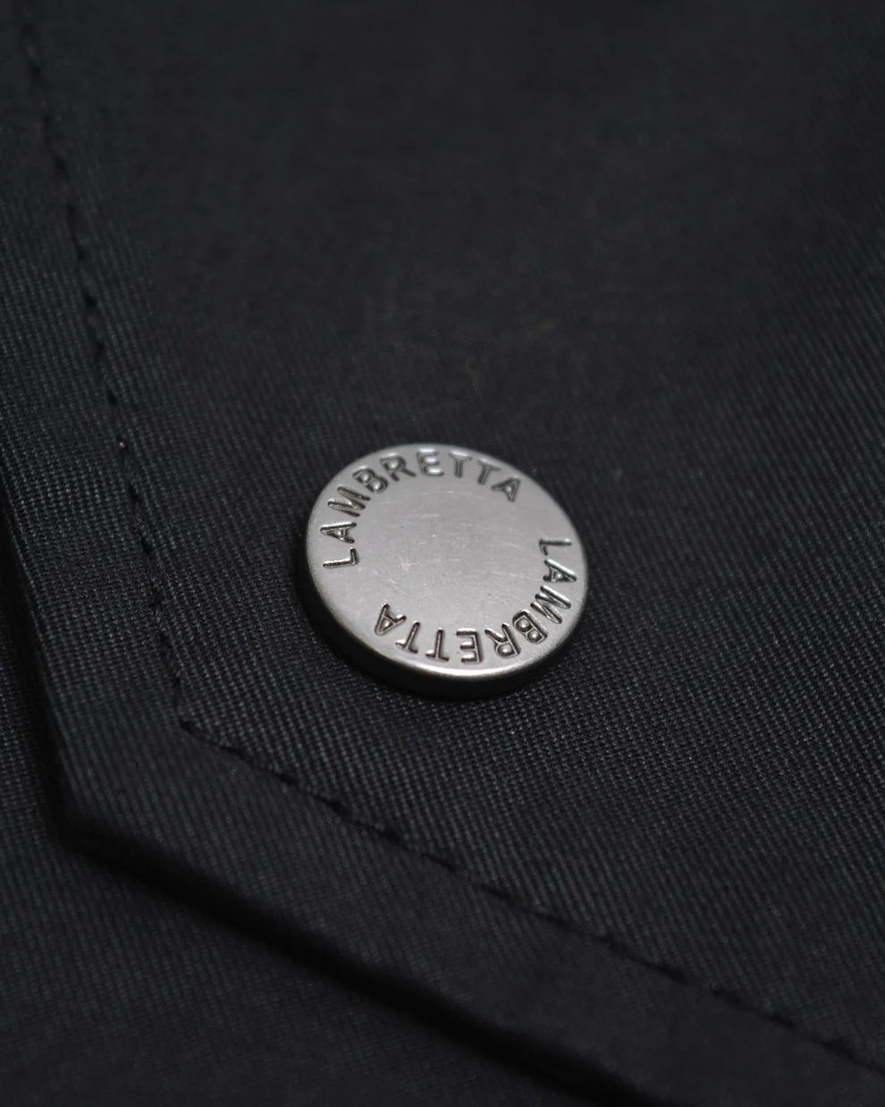 Lambretta Men's LAMDS002 Shower Resistant Parka Coat Black