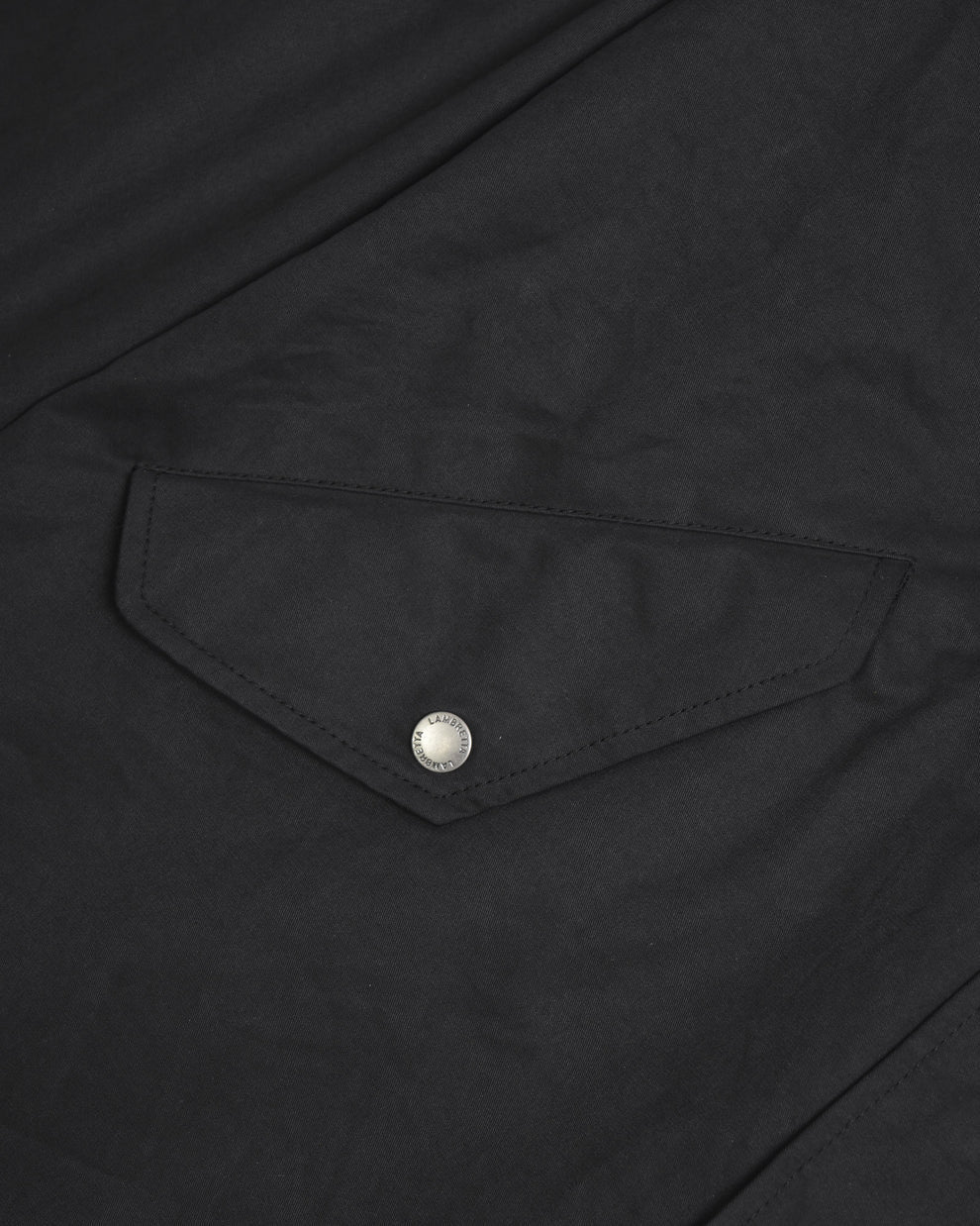 Lambretta Men's LAMDS002 Shower Resistant Parka Coat Black