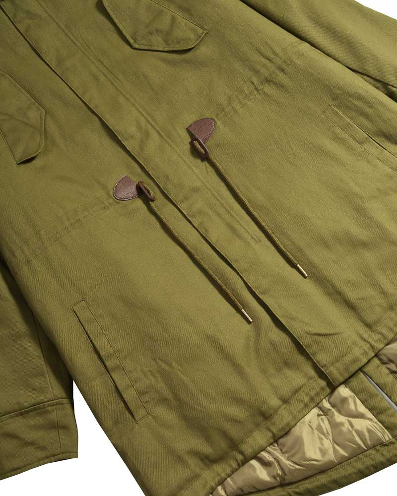 Lambretta Men's LAMDS010 Cotton Canvas Parka Khaki Green