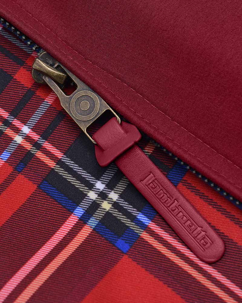 Lambretta Men's LMBBHH1 Shower Resistant Classic Harrington Jacket Burgundy