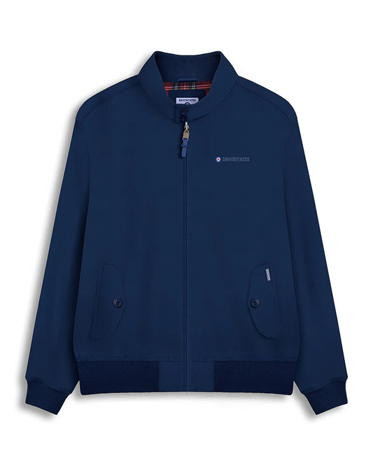 Lambretta Men's LMBBHH1 Shower Resistant Classic Harrington Jacket Navy Blue