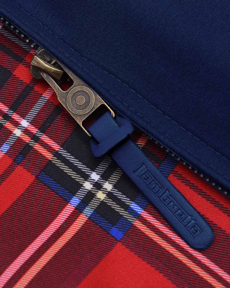 Lambretta Men's LMBBHH1 Shower Resistant Classic Harrington Jacket Navy Blue