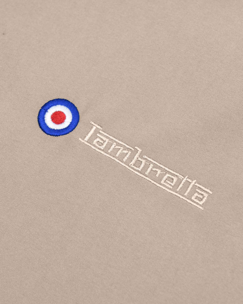 Lambretta Men's LMBBHH1 Shower Resistant Classic Harrington Jacket Stone