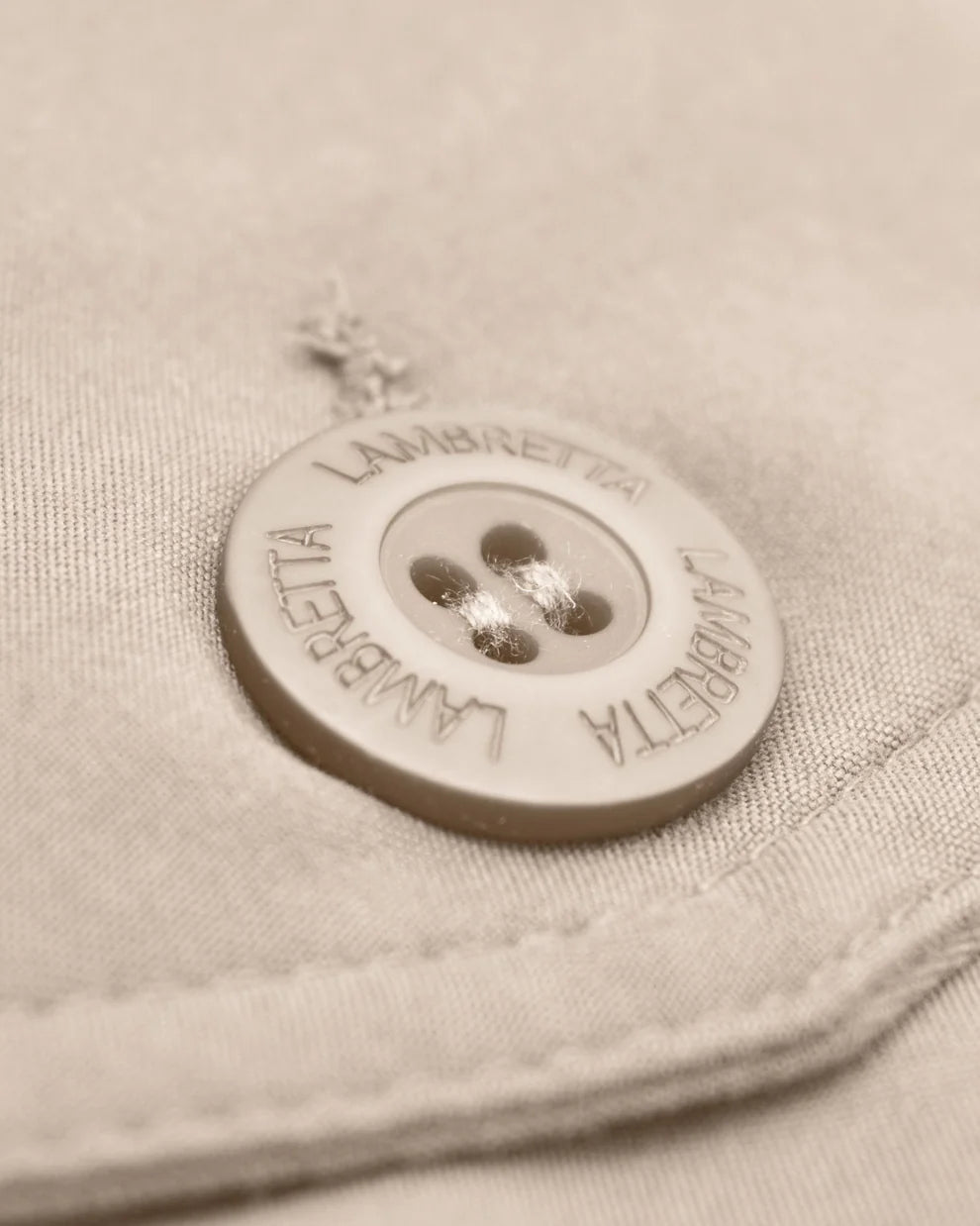 Lambretta Men's LMBBHH1 Shower Resistant Classic Harrington Jacket Stone