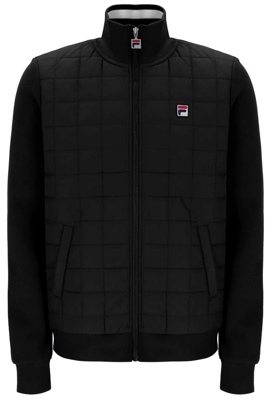 Fila Vintage Men's Moor Padded Front Jacket Black