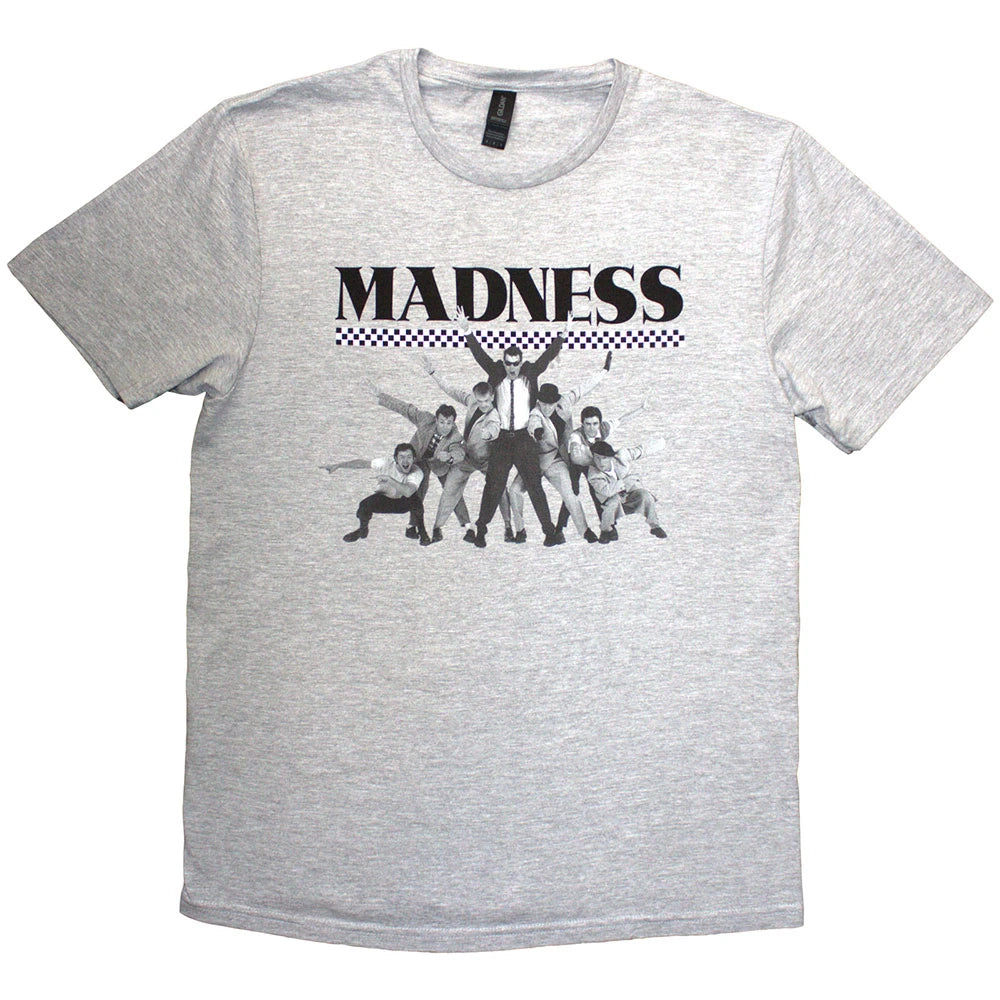 Madness Official Check Design T Shirt Grey