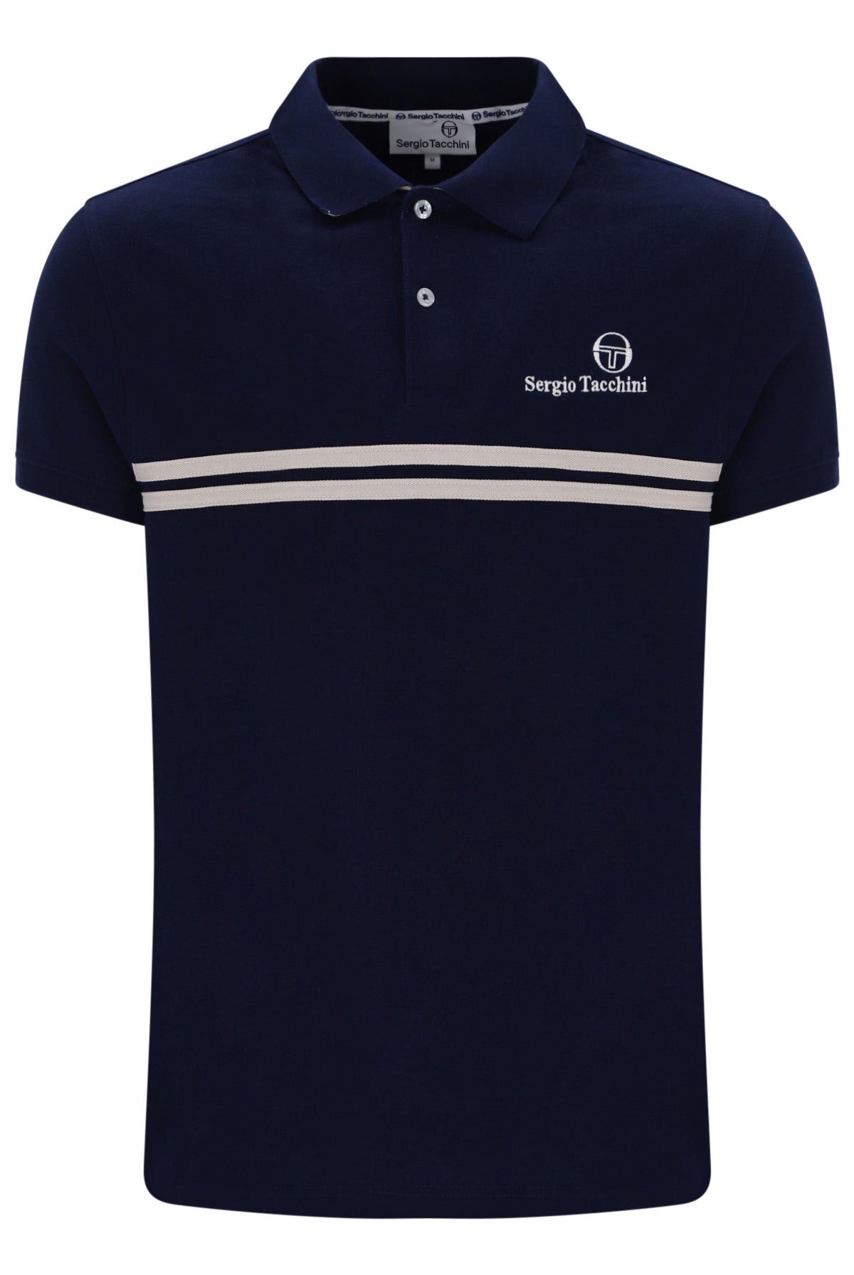 Sergio Tacchini Men's STM21140 Supermac Polo Shirt Maritime Blue / Peyote
