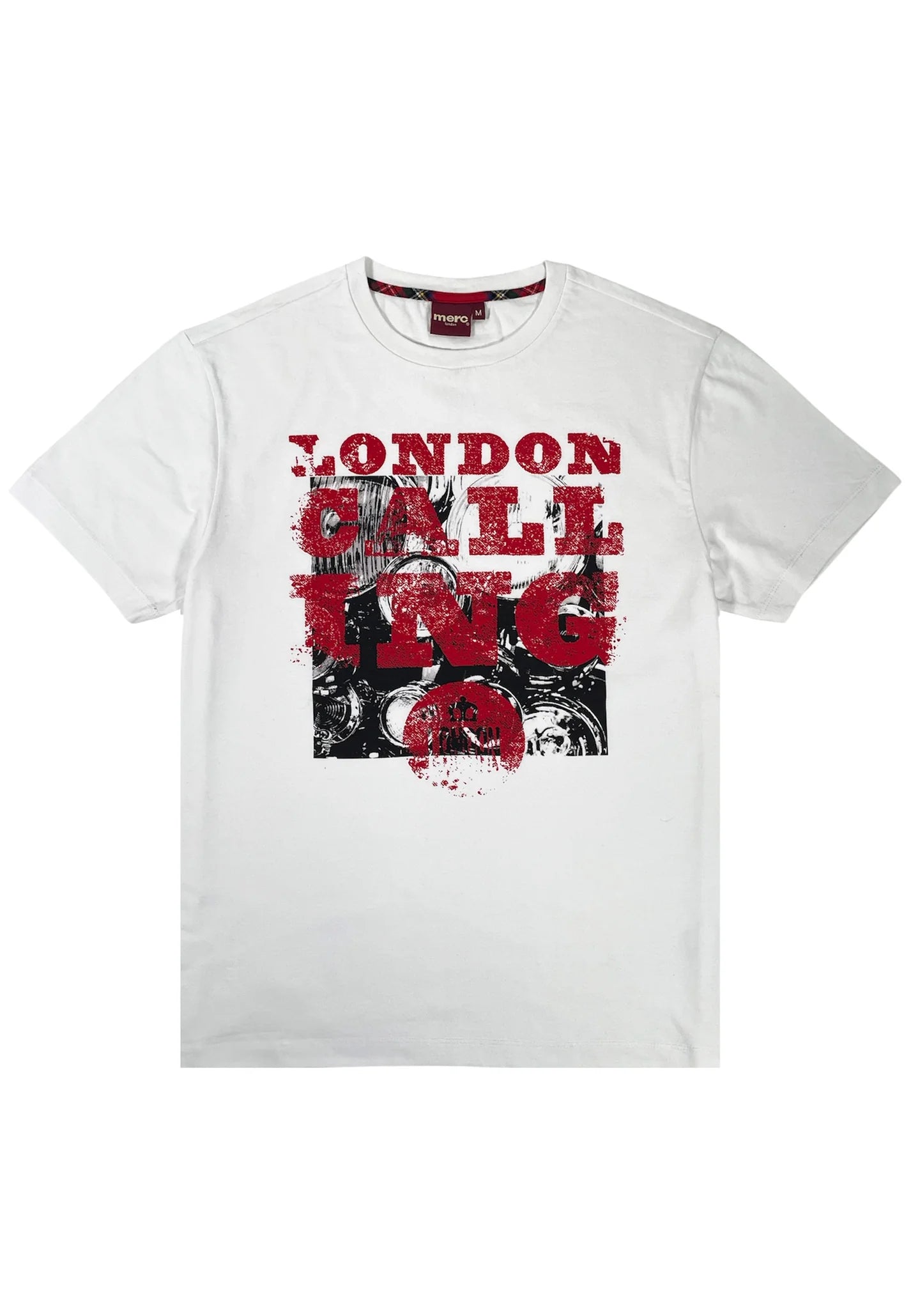 Merc Men's Reuben Crew Neck T Shirt White