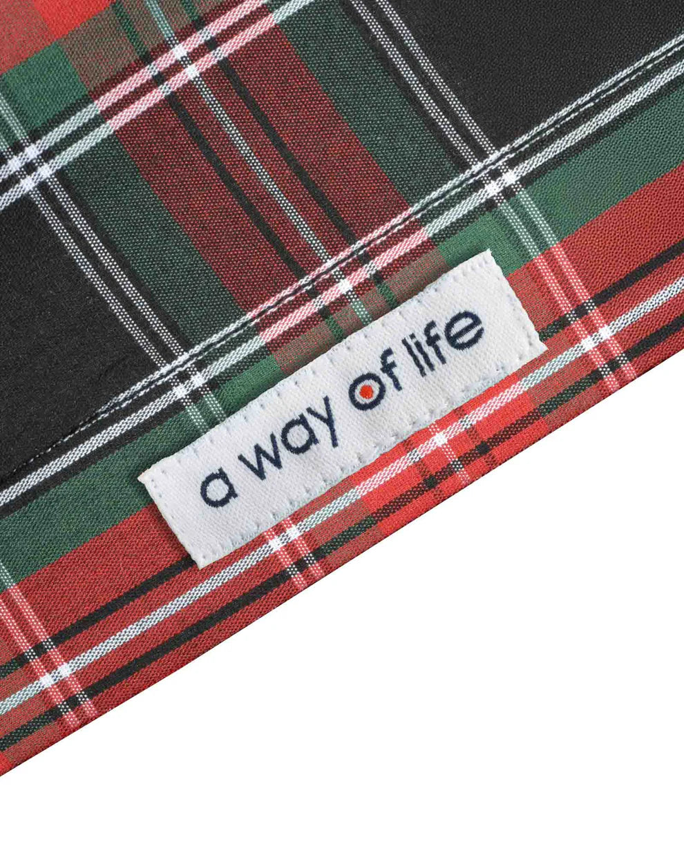 Lambretta Men's RWIS1473 SS Check Shirt Black / Red / Green