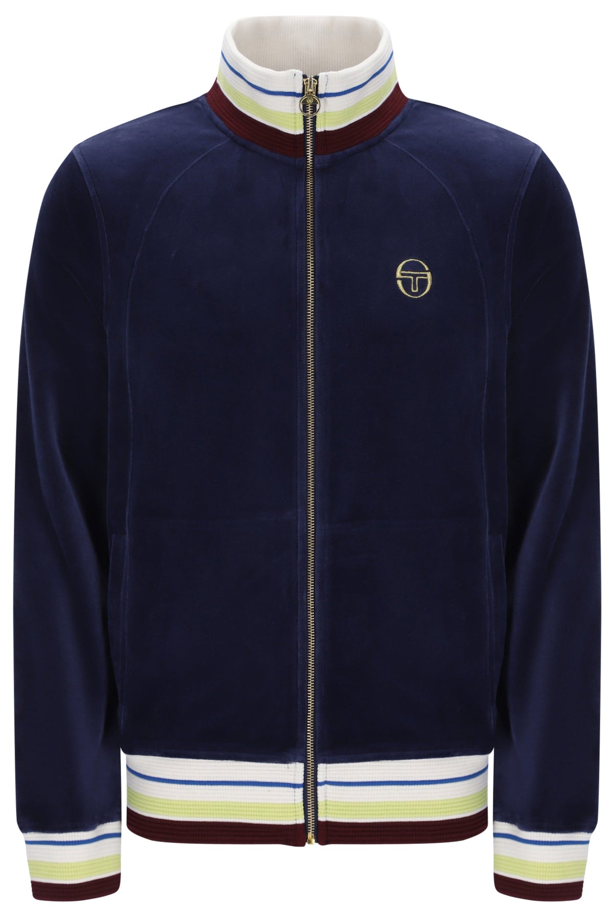 Sergio Tacchini STM21340 Satori Velour Track Top Maritime Blue