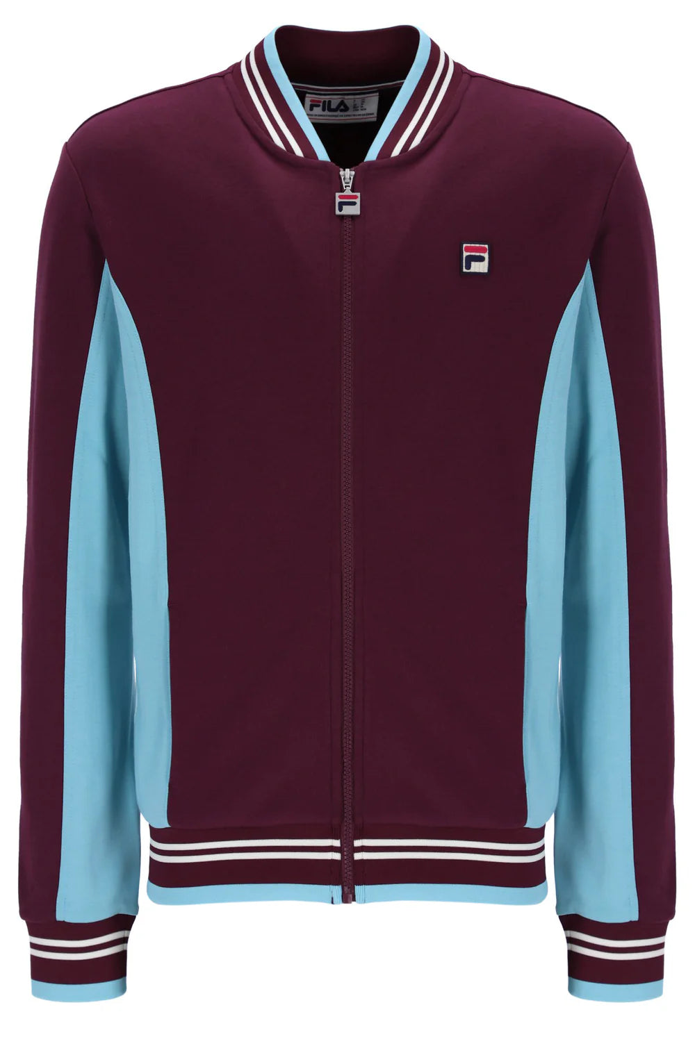 Fila Vintage Men's Settanta 2 Track Top Fig / Milky Blue / Gardenia