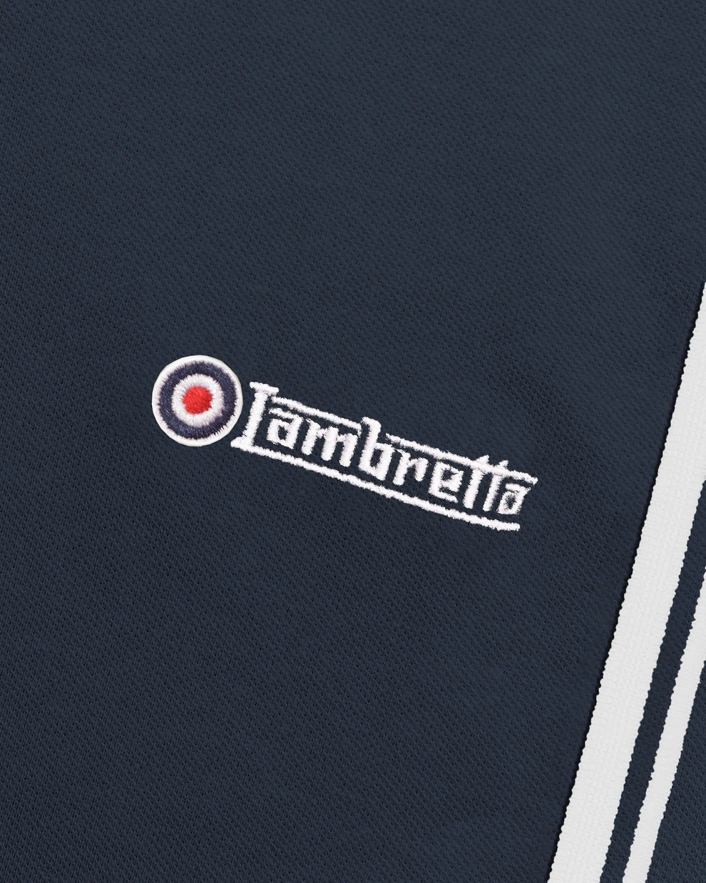 Lambretta Ladies SS0983 Twin Tipped Polo Shirt Navy / White