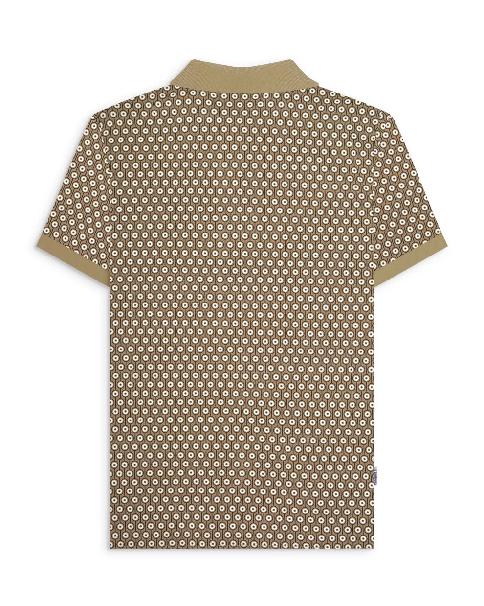 Lambretta SS1229 Geo Roundel Polo Shirt Lead Grey