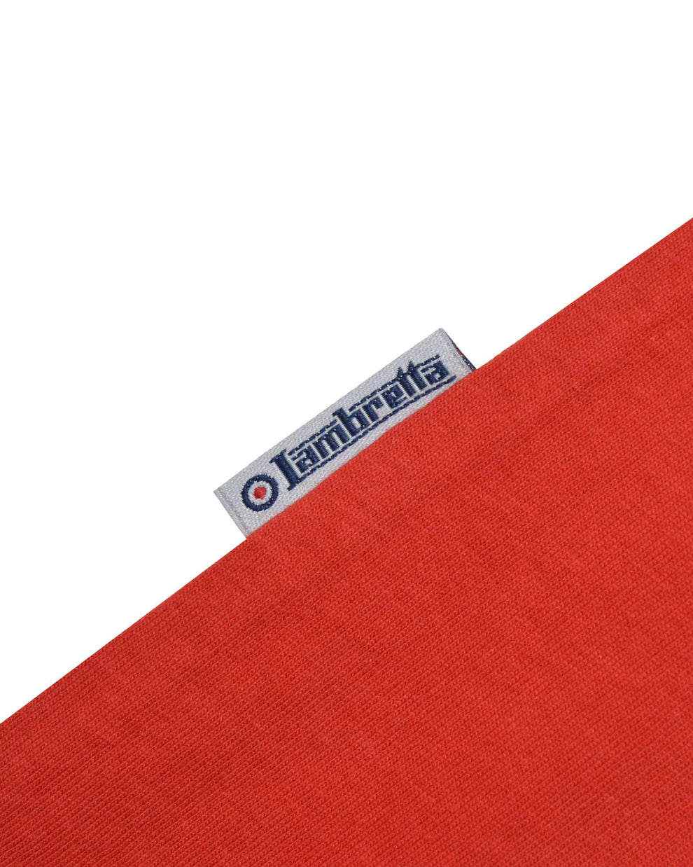 Lambretta Men's SS4007 Helmet Print T Shirt Red