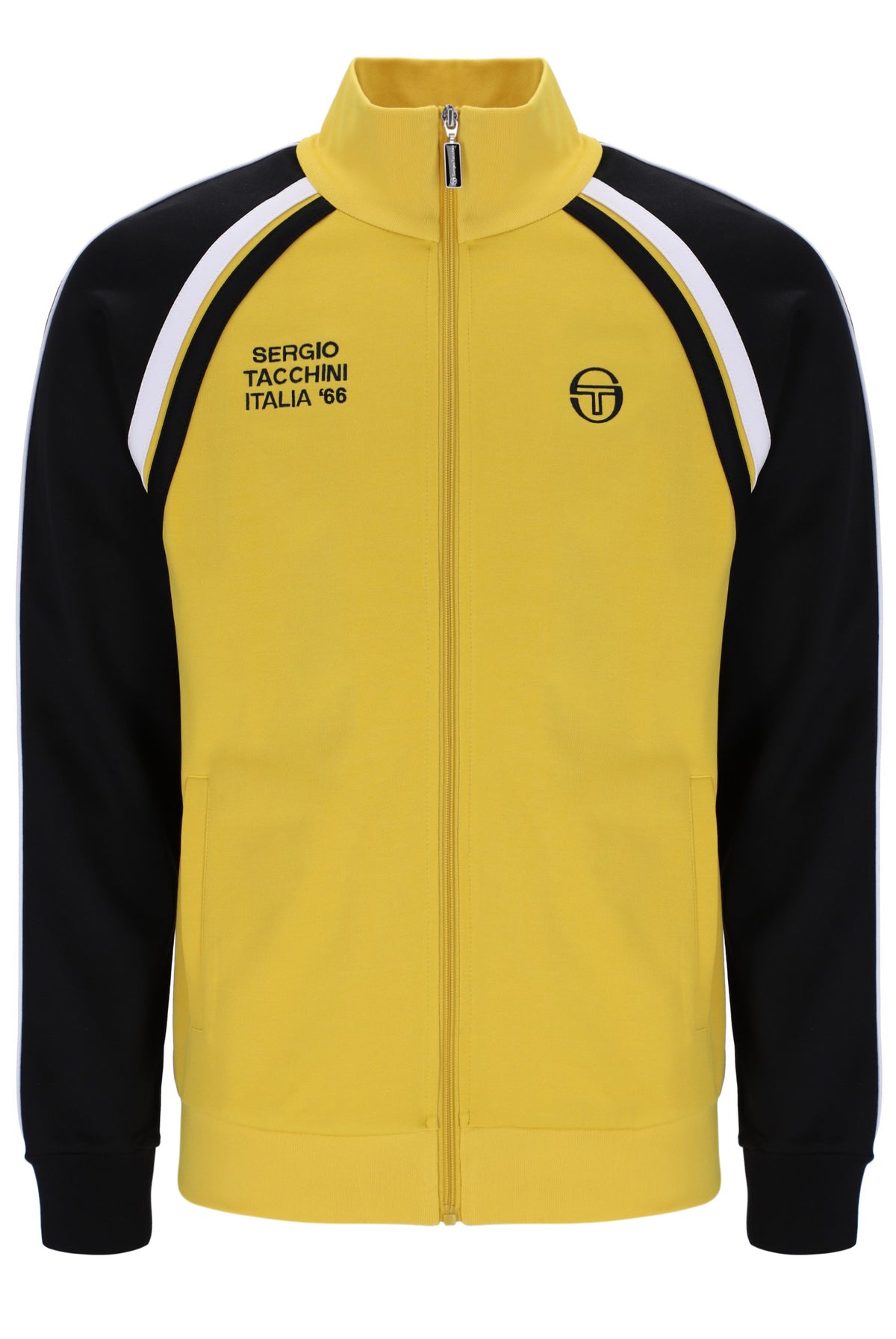 Sergio Tacchini Men's Ghibli Davis Track Top Mango Mint / Black / White