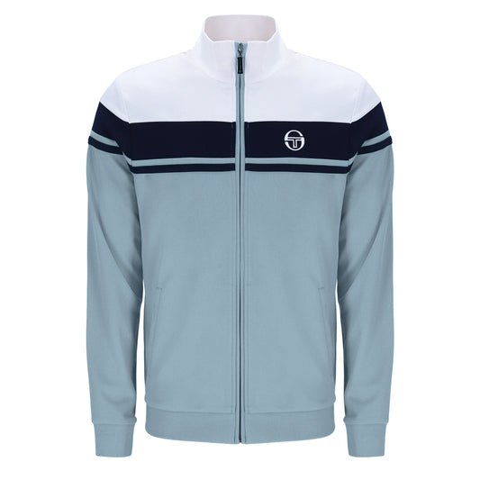 Sergio Tacchini Men's Damarindo Track Top White / Maritime Blue