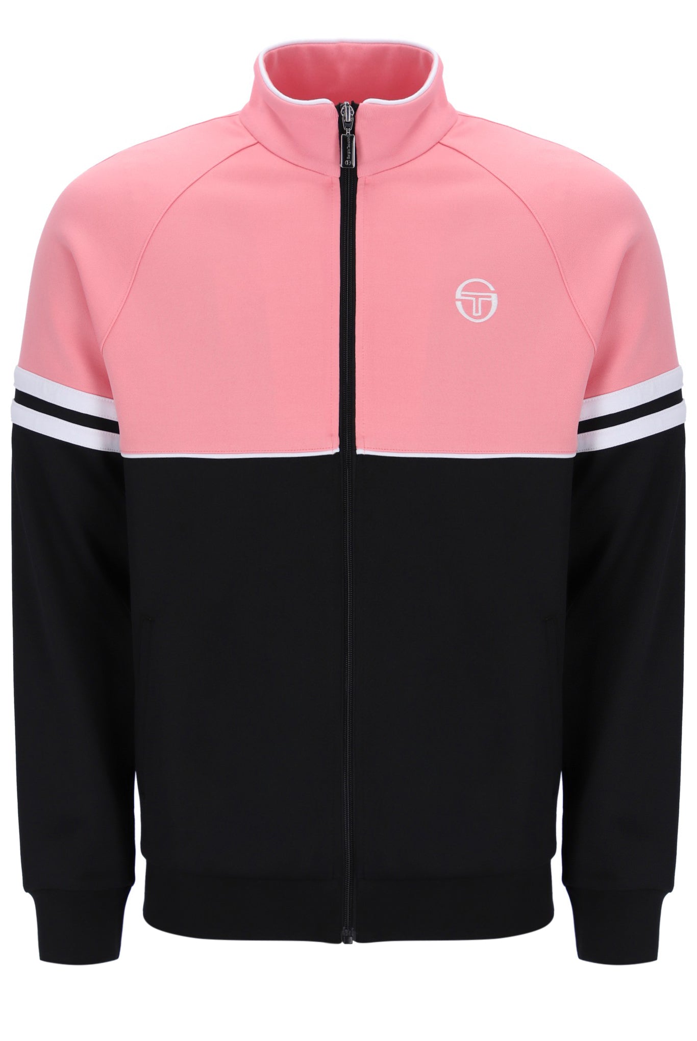 Sergio Tacchini Men's Orion Track Top Geranium Pink / Black