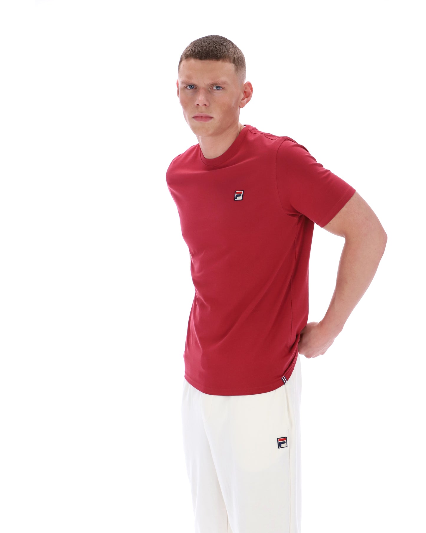 Fila Vintage Men's Sunny Essential T-Shirt Garnet Red