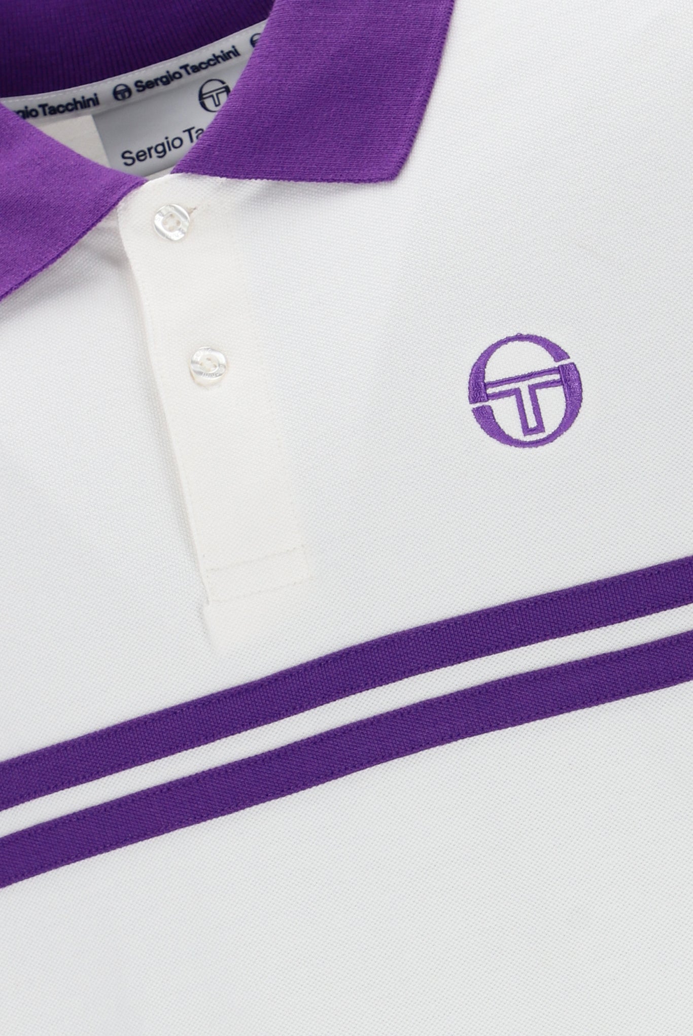 Sergio Tacchini Men's STM14566 Supermac Polo Shirt Gardenia / Pansy
