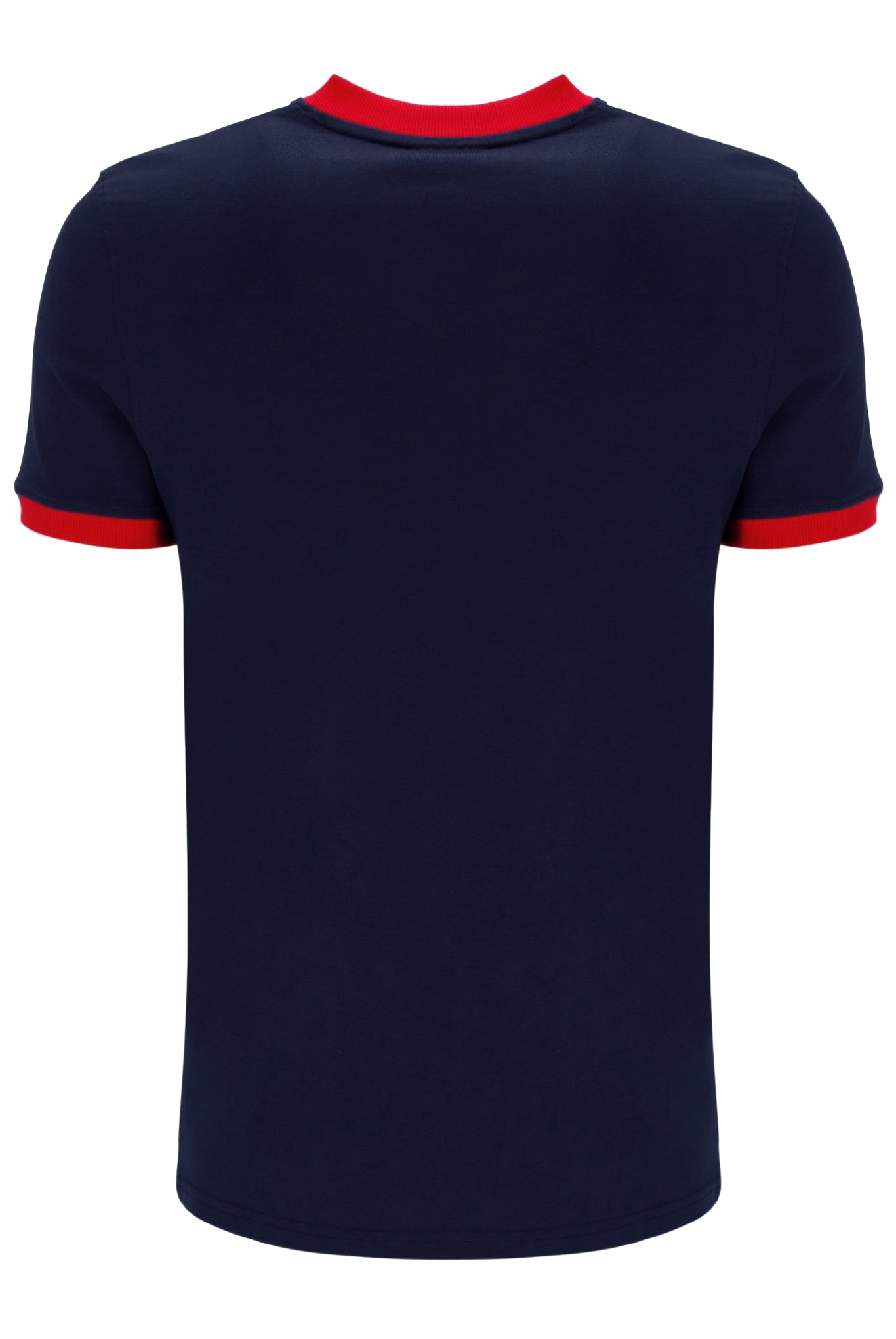 Sergio Tacchini Men's STM14565 Supermac Short Sleeve T Shirt Maritime Blue / Adrenaline Rush / White