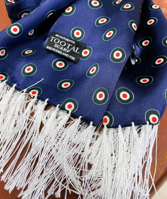 Tootal Men's TV1914 Target Silk Scarf Blue