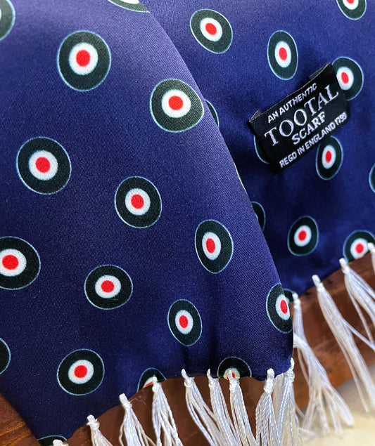 Tootal Men's TV1914 Target Silk Scarf Blue