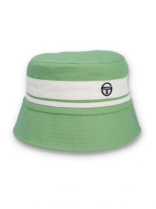 Sergio Tacchini Men's STA25011 Newsford Bucket Hat Quiet Green / Gardenia