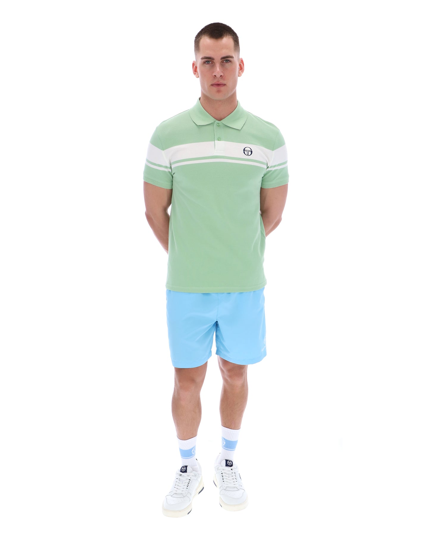 Sergio Tacchini Men's STM14554 SS Young Line Polo Shirt Quiet Green