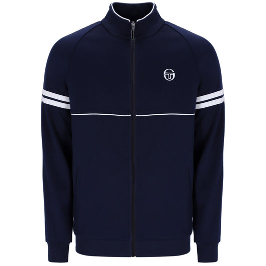Sergio Tacchini Men's Orion Track Top Maritime Blue / White