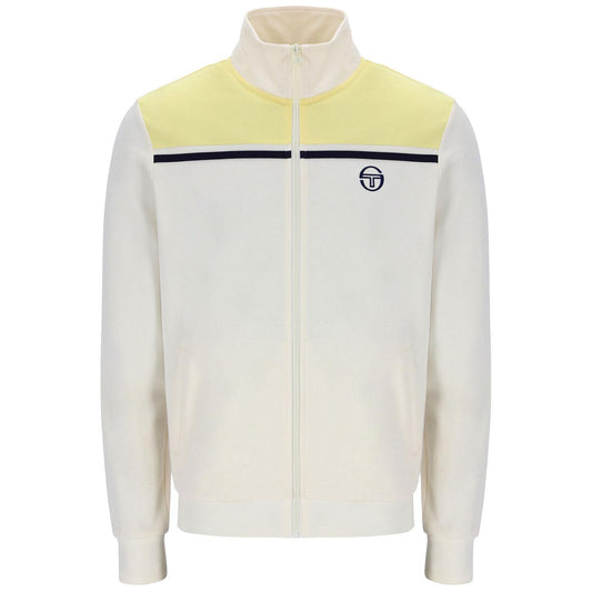 Sergio Tacchini Men's Young Line MK2 Track Top Gardenia / Pale Banana