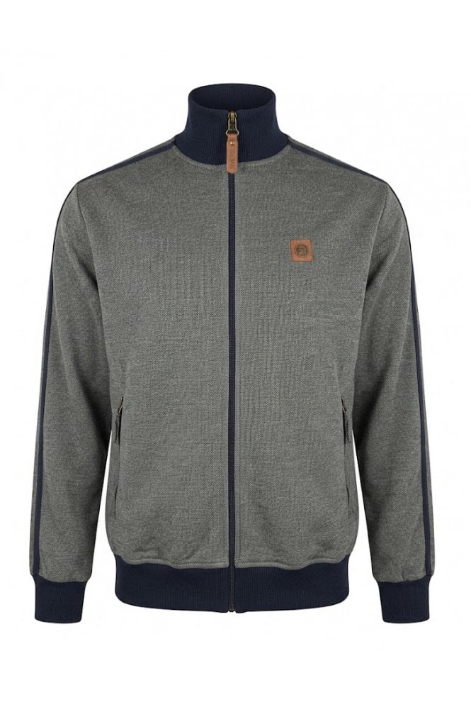 Trojan Records TR9099 Heavy Pique Track Top Navy Blue