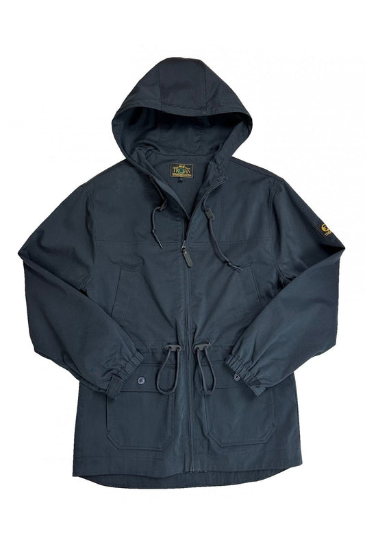 Trojan Records Men's TC1053 Twill Badged Parka Coat Navy Blue