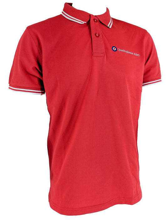 Quadrophenia Alley Exclusive Target Polo Shirt Red/White