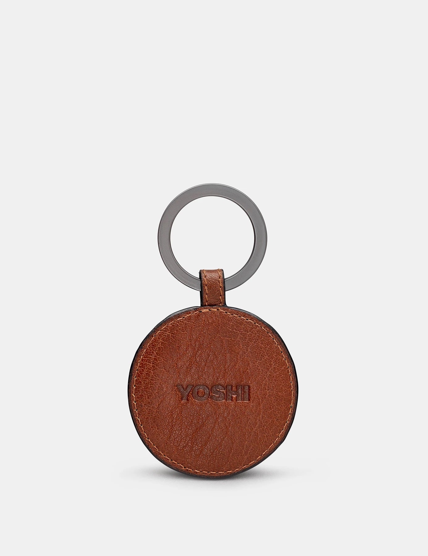 Yoshi Mod Target Leather Keyring Brown