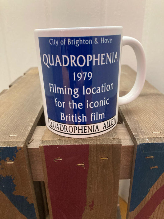 Quadrophenia Alley Official Blue Plaque Mug
